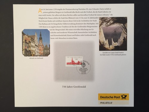 Brd bund sonderblatt 2000 - brd, rr