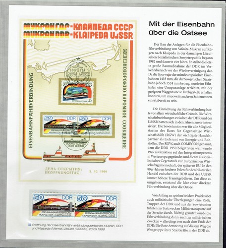 Ddr sonderblatt eisenbahn - ddr:,