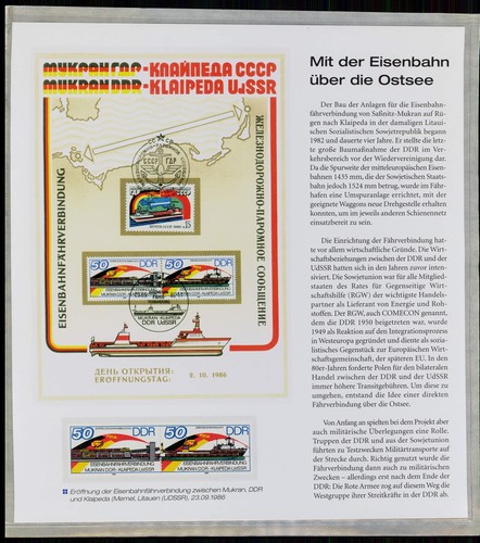 Ddr sonderblatt mit der - ddr,