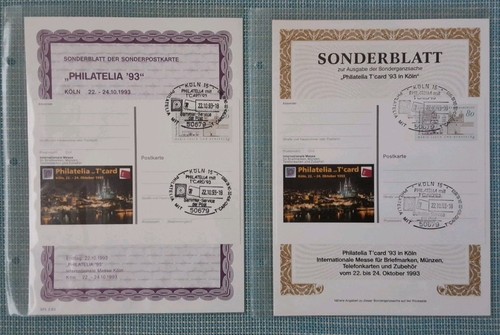 Sonderblatt sonderpostkarte - sonderblatt,