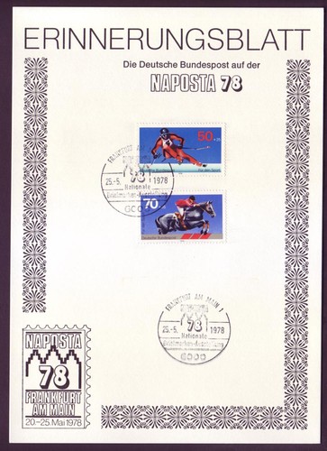 Bund 958 968 sonderblatt - 958,