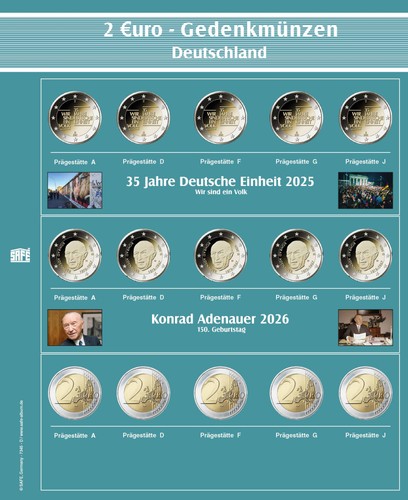 Safe sonderblatt euro - d,
