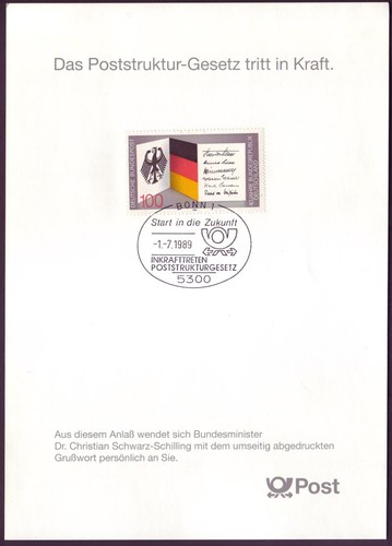 Bund 1421 sonderblatt start - sonderblatt, in