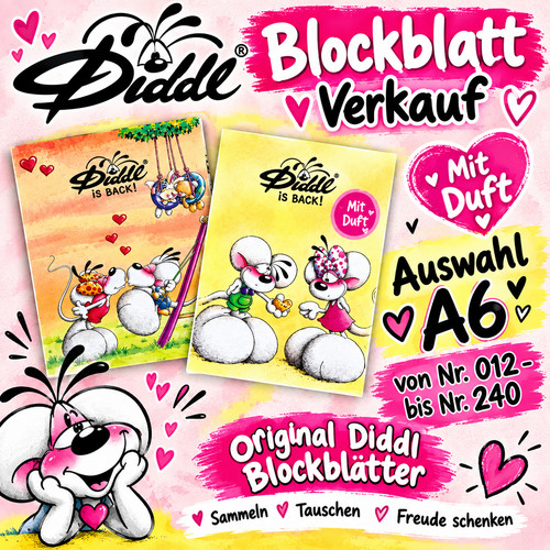 Diddl a6 blockblätter - 🐭,