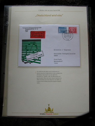 Sonderblatt deutsche einheit - sonderblatt,