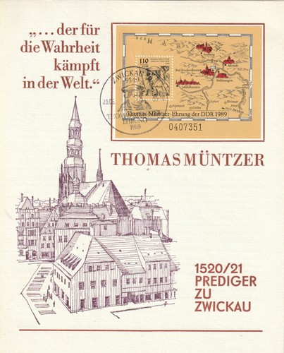 Ddr sonderblatt zwickau - ddr,,