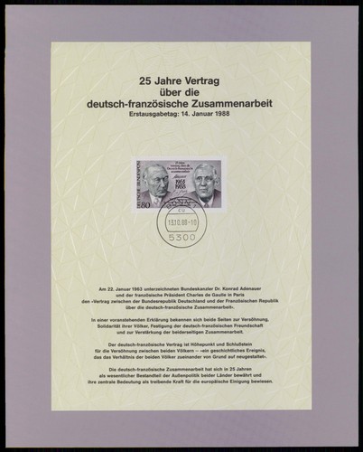 Brd bund sonderblatt - bund,