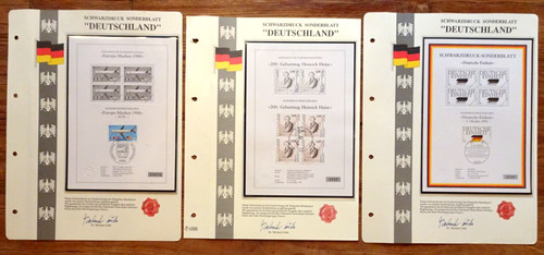 Schwarzdruck sonderblatt - x,