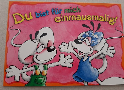 Diddl postkarte käseblatt - diddl,