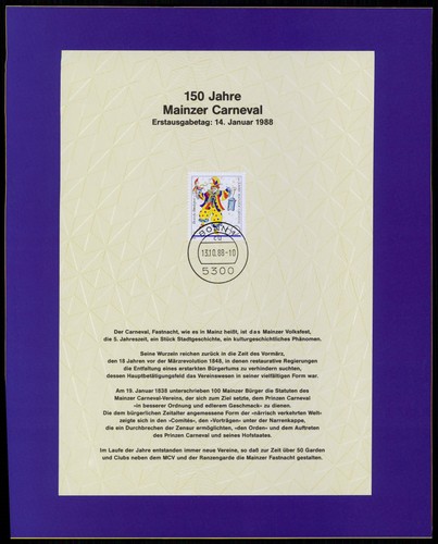 Brd bund sonderblatt - bund,